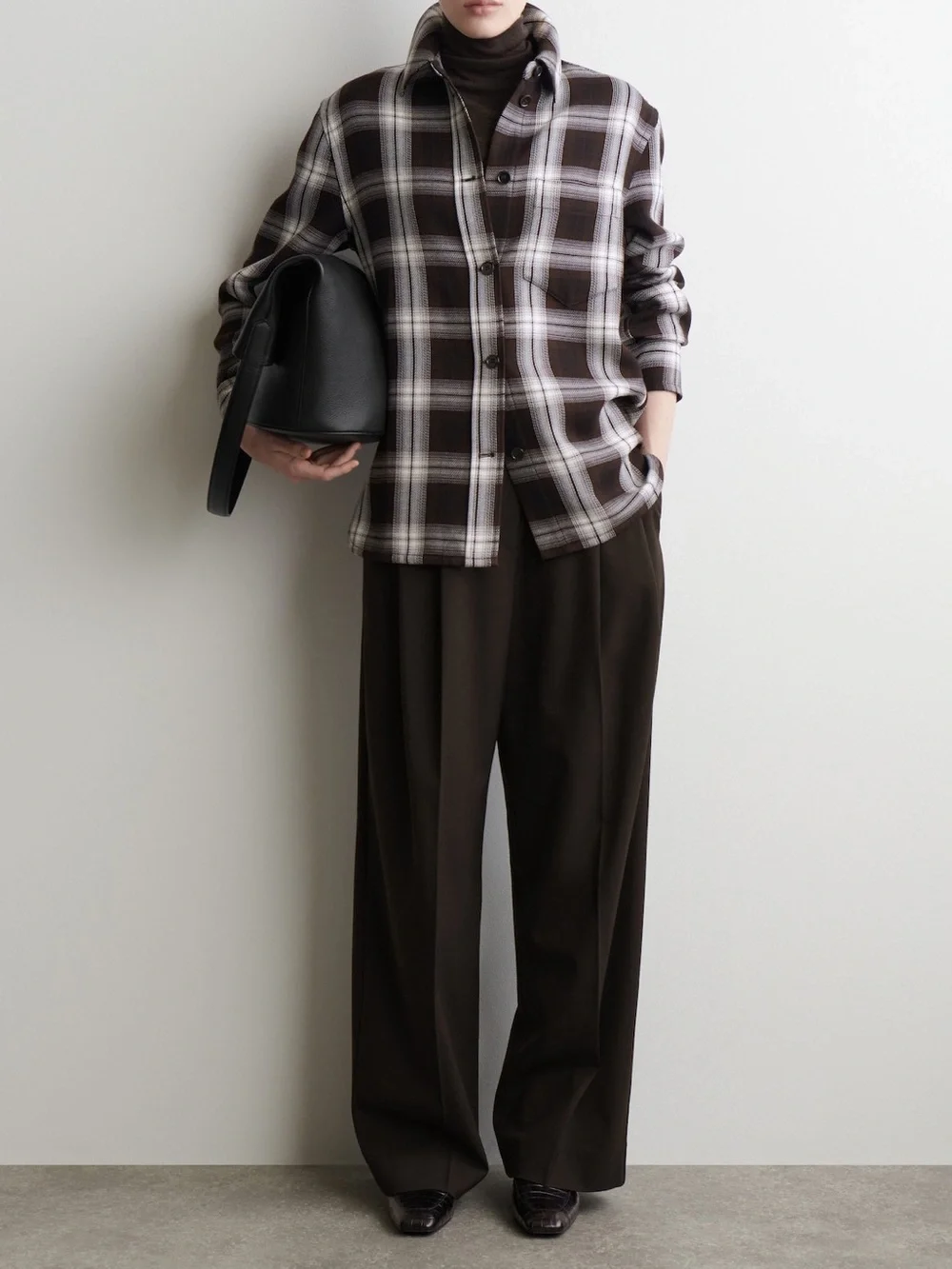 COS Checked Overshirt Size 12 US Large New